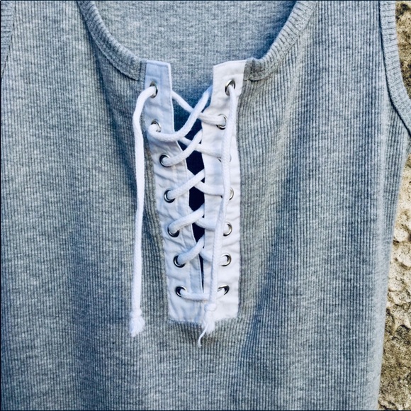 Tunic Tank Long Bodycon Grey VENUS - Picture 3 of 5